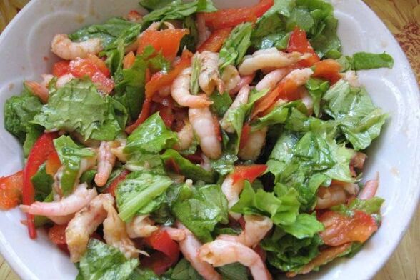 สลัดอาหารทะเล - อาหารเพื่อสุขภาพสำหรับผู้ที่ทานอาหารปลอดกลูเตน